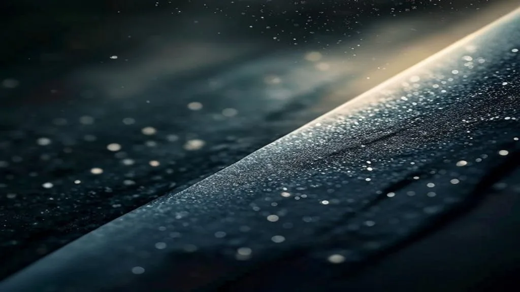 A blank dark slate surface lit by a narrow shaft of light, no objects